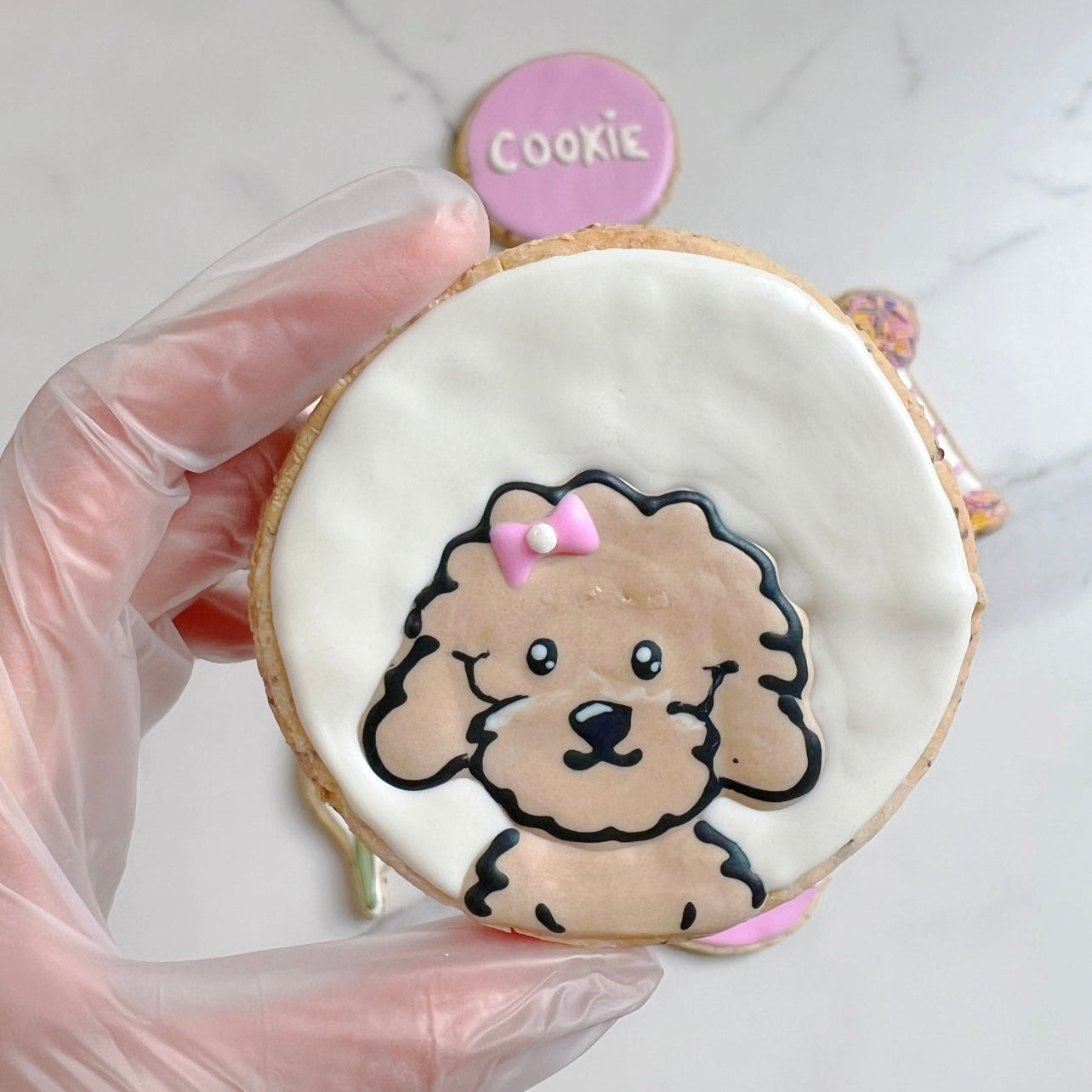 Custom Cartoon Doggy Portrait Cookie