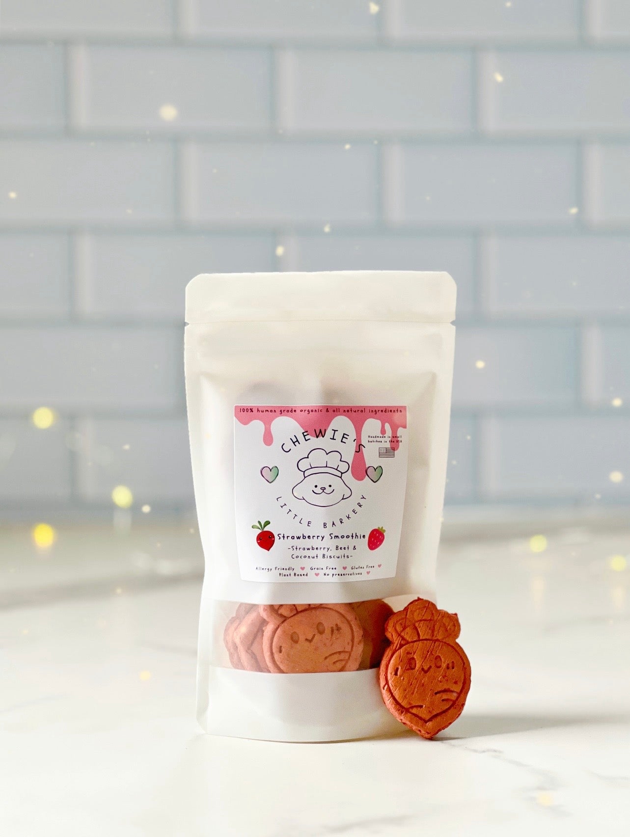 Strawberry Smoothie Biscuits (Strawberry, Beet & Coconut)