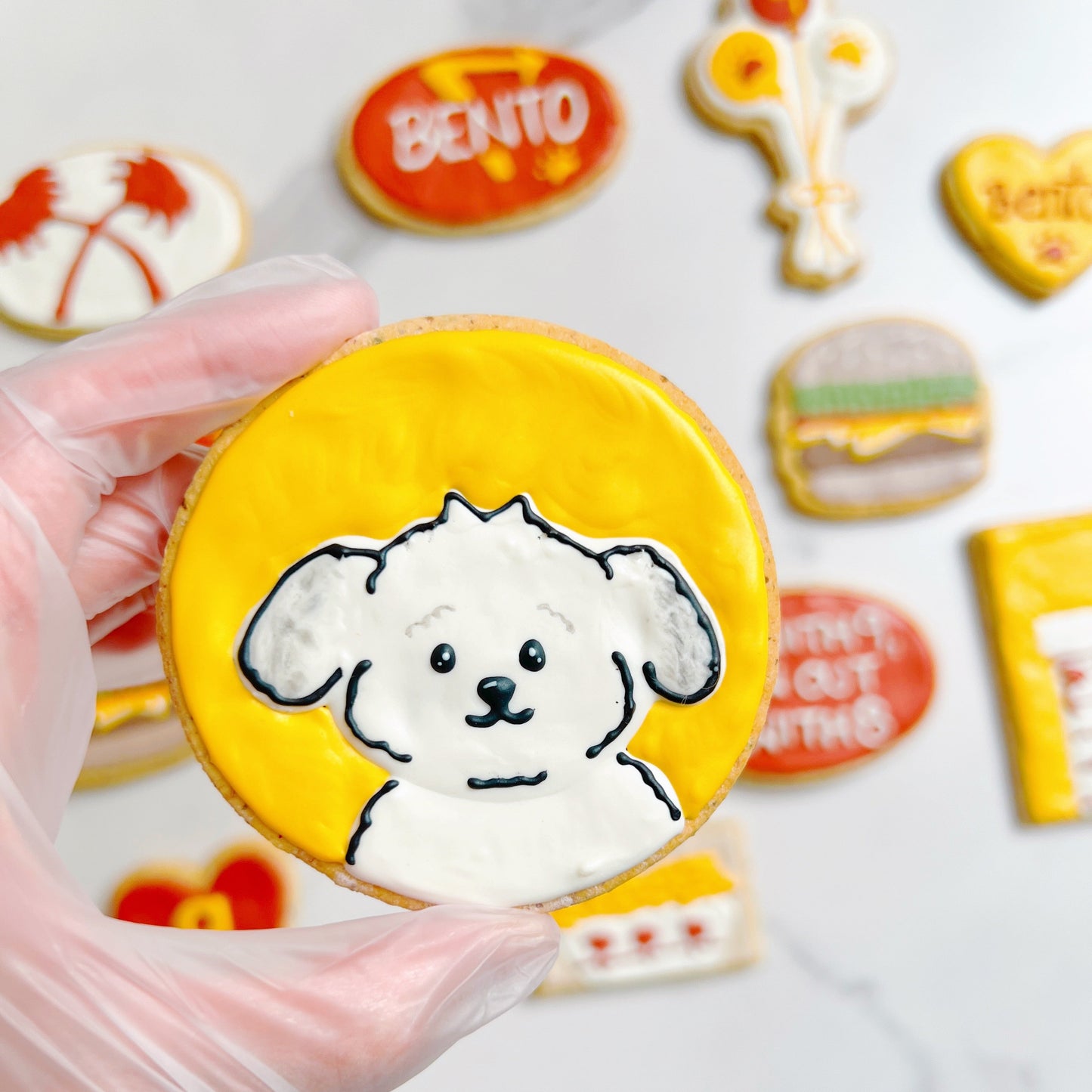 Custom Cartoon Doggy Portrait Cookie