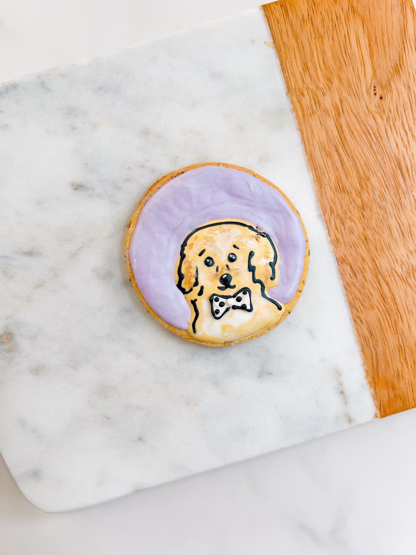 Custom Cartoon Doggy Portrait Cookie