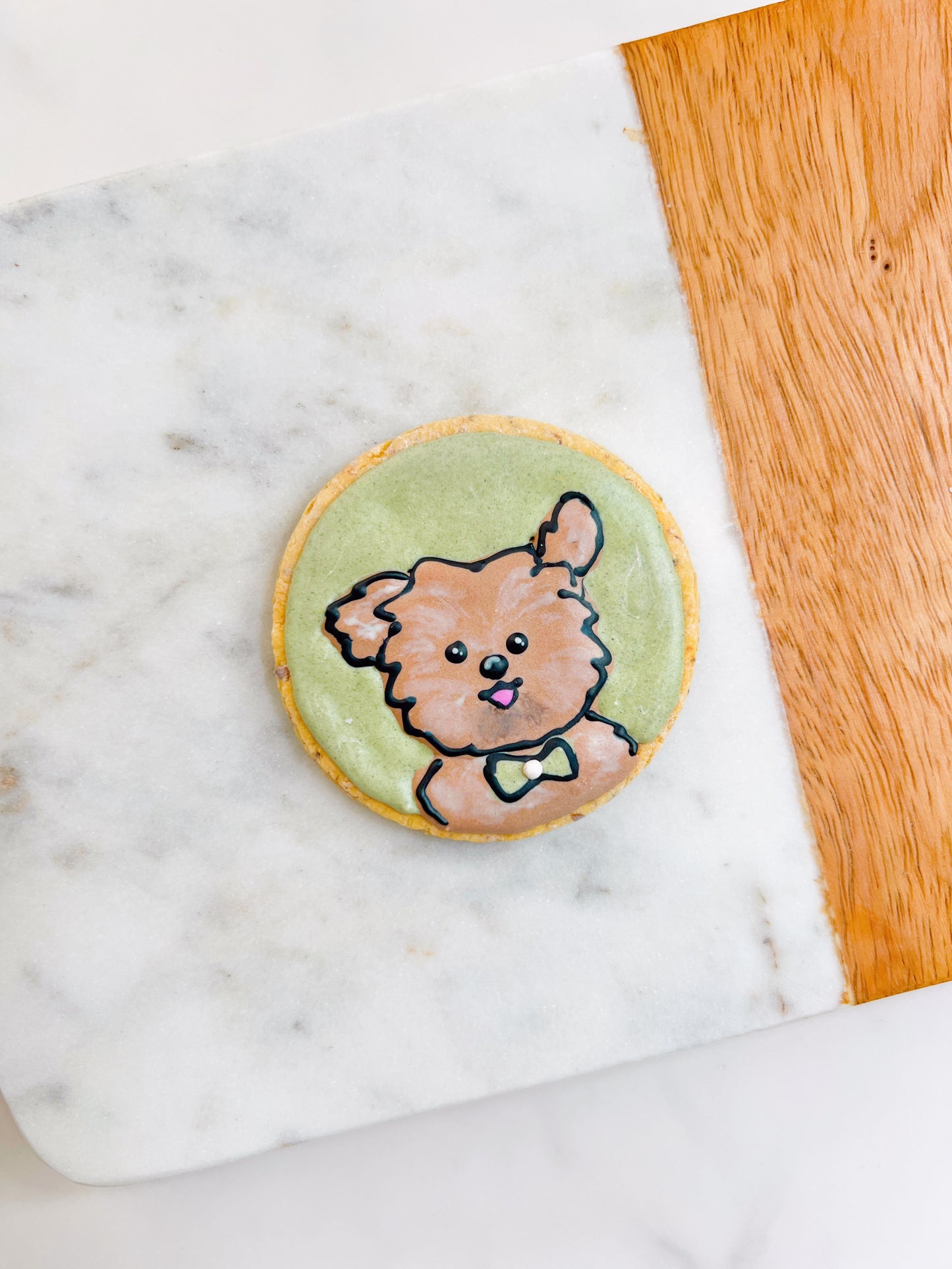 Custom Cartoon Doggy Portrait Cookie