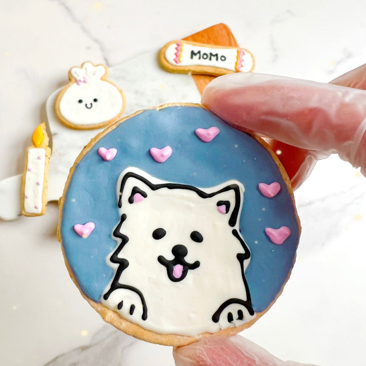 Custom Cartoon Doggy Portrait Cookie