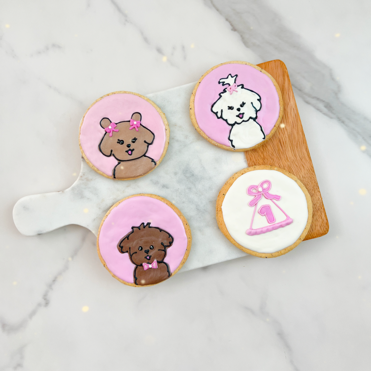 Custom Cartoon Doggy Portrait Cookie